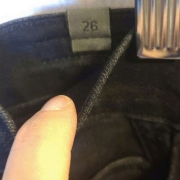 Citizens of Humanity Black Studded Rocket Ankle High Rise Skinny Jeans Size 26 - Picture 8 of 11